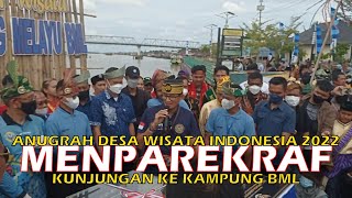 0NewsTV KALBAR - KUNJUNGAN MENPAREKRAF, Tinjau Kampung BML Pontianak Untuk ADWI 2022