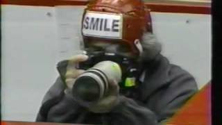 Hockey Photographer Bruce Bennett shown on Sportscannel - 2000