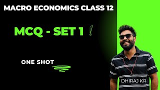 Macro Economics | MCQ 1 | Class 12