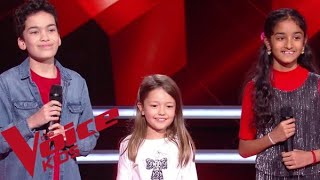 M. Pokora - Tombe | Nathan vs Kanesha vs Lena | The Voice Kids France 2020 | Battles