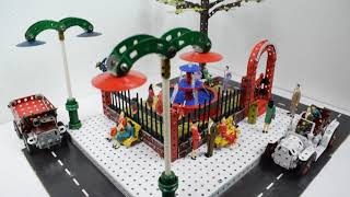 Meccano Creations |#Meccano MOC | "Waterfront Grounds" #meccanodiorama | Review video