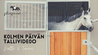 KOLMEN PÄIVÄN TALLIVIDEO 🦄