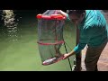 large fishing net foldable floating fish basket review and testing