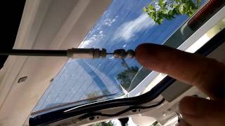 How to open the rear door on Toyota Sequoia for repair