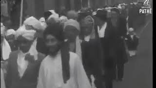 احتفال أبناء الجالية اليمنية بذكرى المولد النبوي الشريف عام 1937 في شوارع مدينة ليفربول إنجلترا