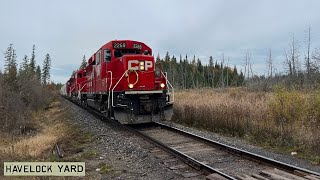 CPKC Train nearly stalls on the Nephton mile 4 Hill (H06)