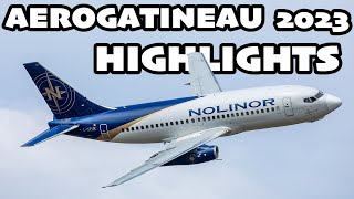 HIGHLIGHTS from AeroGatineau 2023: USAF E3, Nolinor B732, Quebec CL4T and more!