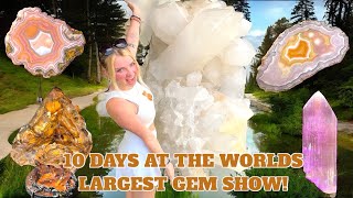 10 DAYS AT THE WORLDS LARGEST GEM SHOW 💎 | VLOG | Kenna’s Crystals 🦋