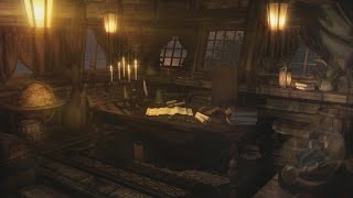 Pirate Ship Ambience - Captain's Cabin, Tropical Island Port, Bird Life | 1 Hour 🏝️