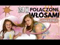 24h ze związanymi włosami🤩🔥 Mega śmieszny challenge💖