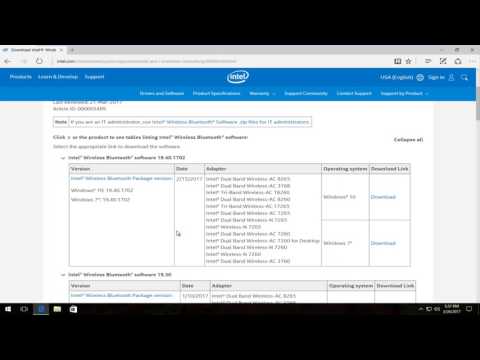 How To Download and Install Intel Bluetooth Driver Software On Windows 10/8/7 How To Download and Install Intel Bluetooth Driver Software On Windows 10/8/7