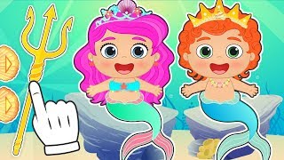 BABY ALEX AND LILY 🌊 Dressing up as Mermaids | Educational Cartoons