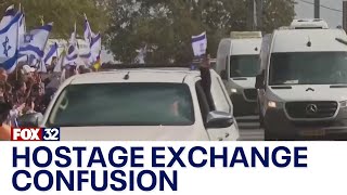 Confusion surrounds latest hostage exchange between Israel, Hamas