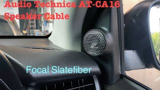 Focal 2 WAY SLATEFIBER PS 165 SF ft audio technica cable AT-CA16,  SUARA DIATAS 3 WAY  20 juta