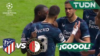 ¡HANCKO! GOLAZO de Feyenoord | Atl Madrid 1-2 Feyenoord | UEFA Champions League 2023/24 | TUDN