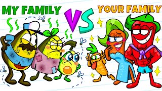 Rich Family vs Poor Family || Funny and Crazy Situations by Avocado Couple