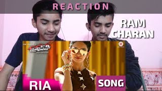 REACTION ON | RIA | Song | Ram Charan | Bruce Lee The Fighter | by AS Presents