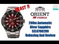 Any Good? | Orient M-Force Beast II 200m Automatic Diver Sapphire SEL07002H0 Unbox & Review