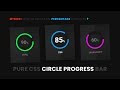 Pure CSS Circular Progress Bar | Html CSS & SVG