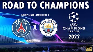 Psg vs city champions league play  | group stage | matchday 1 gameplay