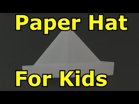 How to Make a Paper Hat, Origami How to Make a Paper Hat, Origami