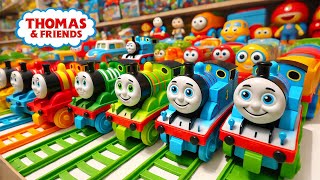 Merakit Mainan Kereta Api Thomas and Friends, Tayo Si Bus Kecil , Unboxing Mainan Kereta Api ASMR 45