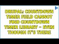 Drupal: Countdown Timer Field cannot find Countdown Timer Library - even though it's there
