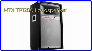 REVIEW (2025): MTX TP1200 Loudspeaker. ESSENTIAL details.