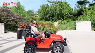 Classic 2-Seater Jeep | 12V Battery Powered Kids Ride On Car Drive | VOLTZ TOYS