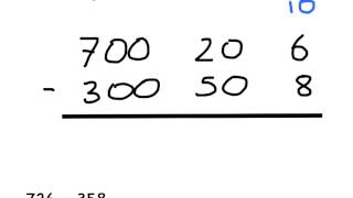 Y4 - how to subtract using expanded column subtraction