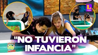 Milene y Armando terminaron mojados por juego en El Gran Chef Famosos