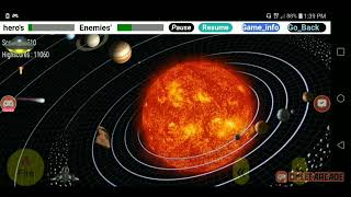 Javascript Space shooting game and Destroyable Asteroids .