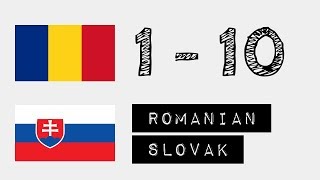 Čísla od 1 do 10 - rumunský jazyk - Slovenčina