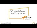 AWS Lambda using Python and S3 #AWS #lambda #python #boto3 #s3