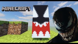 How to make THE VENOM banner in Minecraft!