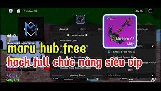 Cách hack blox fruit mới nhất || script MARU HUB FREE