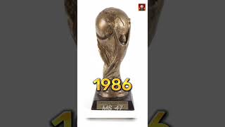 World cup trophy evolution 1930 to 2022 🏆 l #shorts #ms47 #youtubeshorts