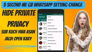 How to freeze last seen on gb Whatsapp|| new update gb Whatsapp !!!!! Freeze last seen new trick