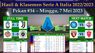 Hasil Liga Italia Tadi Malam - Atalanta vs Juventus - Klasemen Serie A Italia 2022/2023 Pekan 34