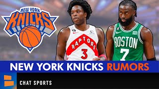 NEW Knicks Trade Rumors Ft. Jaylen Brown, OG Anunoby & Zach LaVine