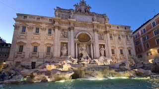 Trevi Fountion in Romaเที่ยวชมบ่น้ำพุเทรวี่ที่โรมอิตาลี่