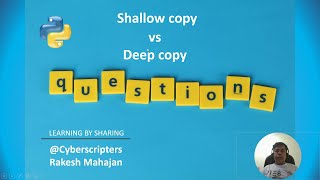 Interview Ques | Shallow copy vs Deep copy | Python Interview Questions | Python solutions