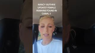 🚨 BREAKING NEWS: Body Found in Canal — Could This Be Nancy Guthrie? 💔😢 #breakingnews #crimenews