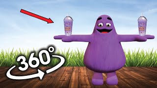 Grimace Shake Finding Challenge but it's 360 degree VR Video