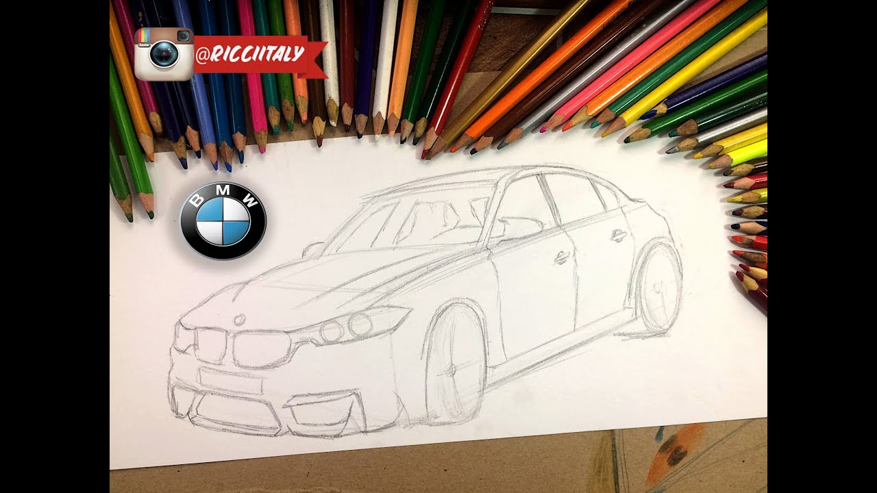 COMO DIBUJAR UN AUTO - SPEED DRAWING / BMW M3 - YouTube