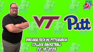 Virginia Tech vs Pitt 2/18/23 College Basketball Free Pick CBB Betting Tips