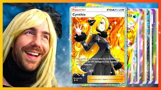 Opening 100+ Packs ($500 Cynthia Card) - Pokémon TCG