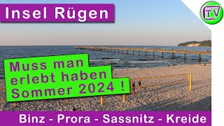 Insel Rügen Binz Prora Sassnitz Kreidefelsen im Sommer 2024