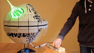 Lego Death Star II with light-up lasers