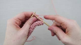How to knit a slip stitch decrease